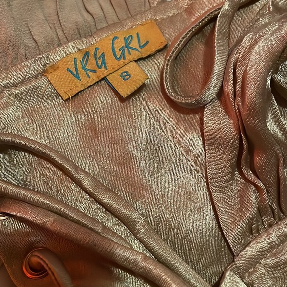 Golden champagne corset with lace up back from VRG GRL - Picture 6 of 7